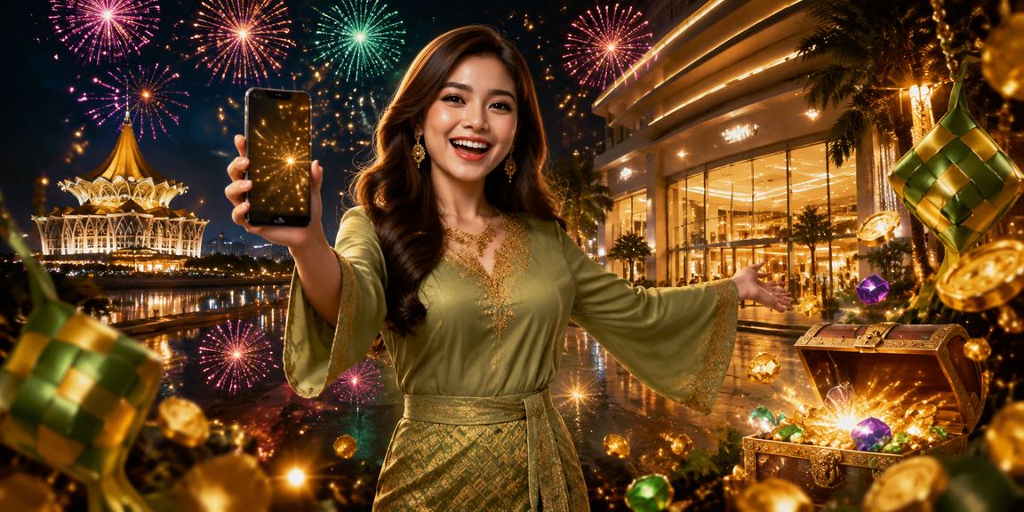 Pengguna Seremban mengikuti taruhan sukan kriket di telefon semasa Hari Raya